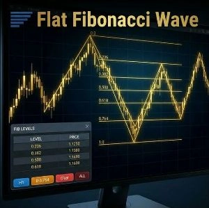  Flat Fibonacci Wave｜全自動フィボナッチ＆マルチタイムフレーム環境認識ダッシュボード