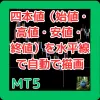 四本値（始値・高値・安値・終値）自動描画インジケーター　High_Low_HLineMT5