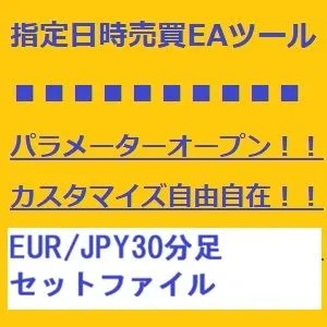 【指定日時売買EAツール】EUR/JPYセットファイル