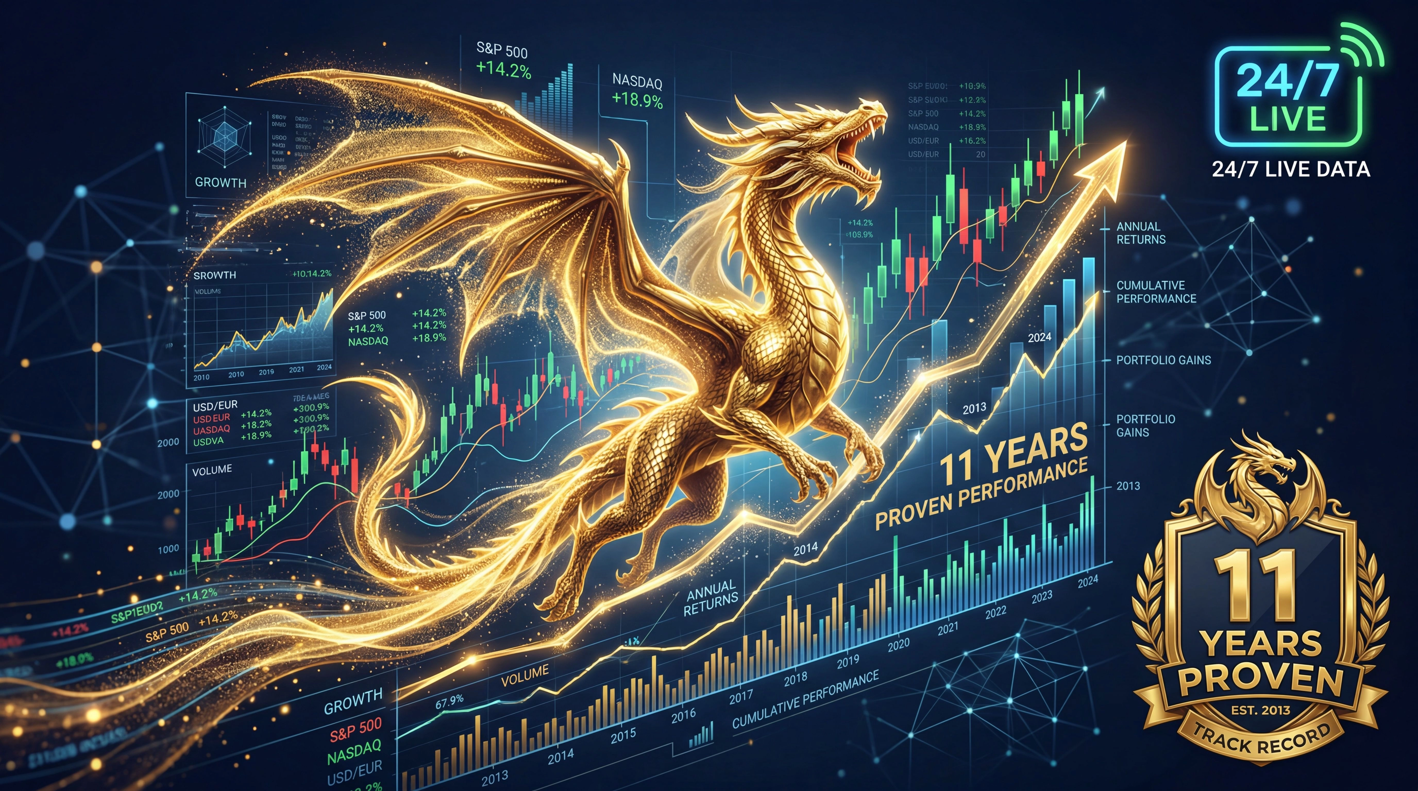 【24時間ライブ配信中】昇金竜が証明する11年の安定収益 - ゴールドEA生存戦略 Investment Navi+