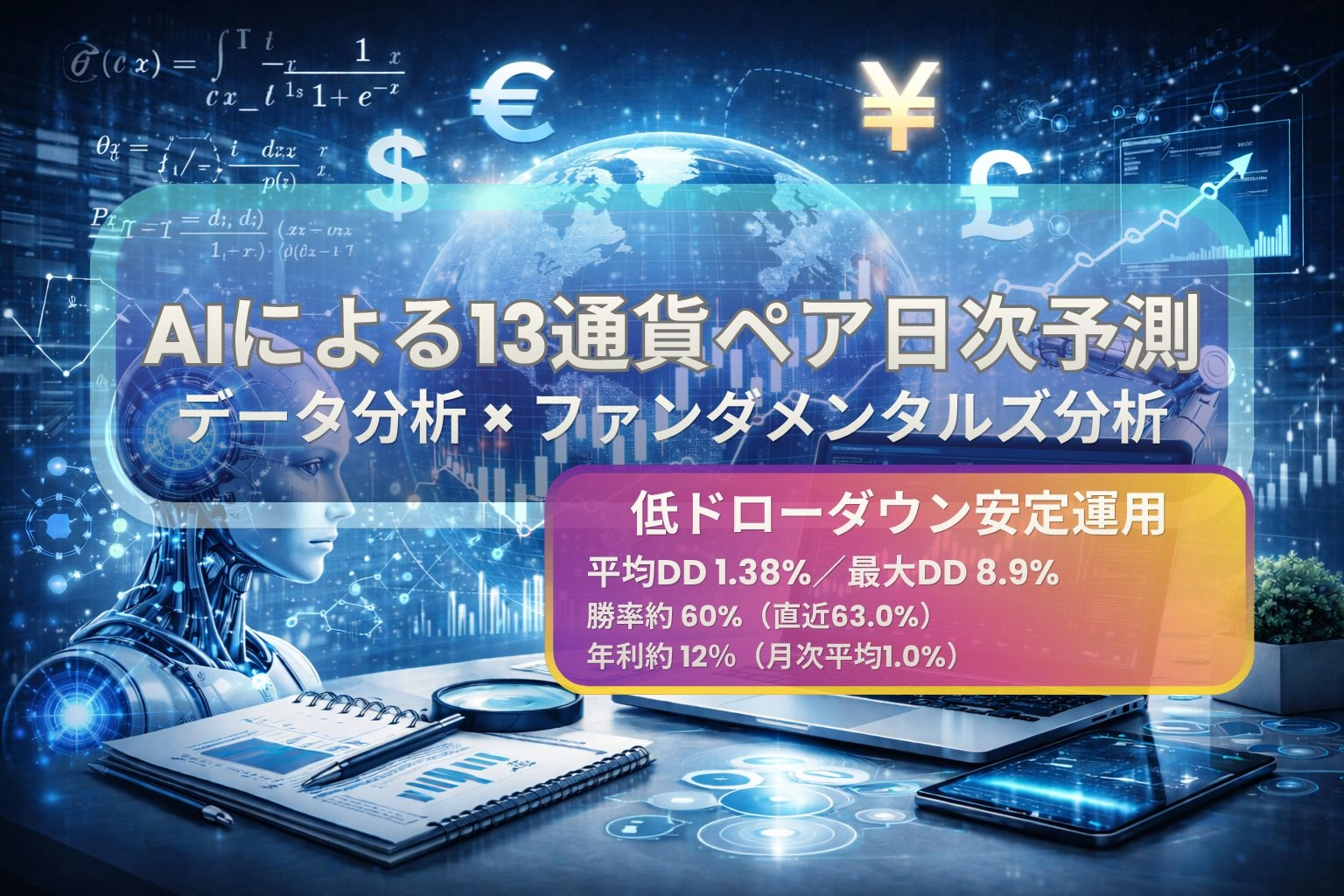 AI×ファンダ統合分析｜13通貨ペアFX日次戦略（朝夕2回更新） 投資Navi+