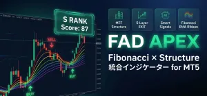 FAD APEX｜MTF構造分析×S/A/Bランクシグナル×EXIT利確｜MT5インジケーター