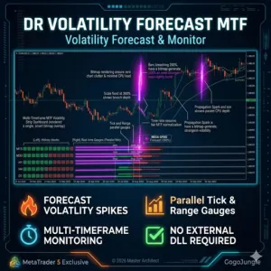 【MT5】ボラティリティ予測ダッシュボード｜マルチ通貨＆MTF監視＆通貨切替スイッチャー