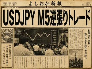 MT4 USDJPY M5逆張りトレード