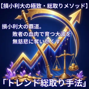 【損小利大の極致】敗者の血肉を無慈悲に奪い尽くす「トレンド総取り手法」