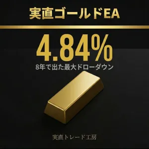 実直ゴールドEA - 8年でドローダウン4.84%しか出なかったEA