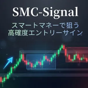 SMC-Signal｜スマートマネー手法で買い／売りエントリーを矢印表示・TP/SL自動算出＋MTFフィルター＋アラート通知