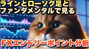ラインとローソク足とファンダメンタルで見るFXエントリーポイント分析 Investment Navi+