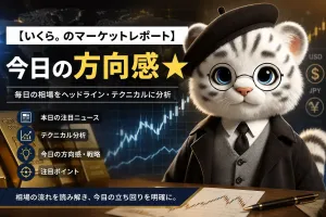 【いくら。のマーケットレポート】今日の方向感★ Investment Navi+