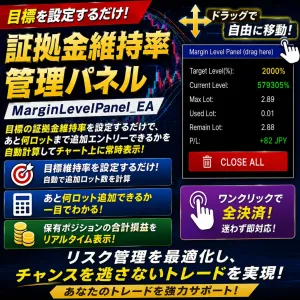 MarginLevelPanel_EA(証拠金維持率管理パネル)