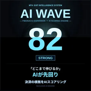 無料配布｜AI WAVE トライアル版｜AI × FIBO分析で 狙うべき値幅が見える