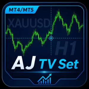 【MT4/MT5】TradingView風チャートセット｜背景・透かし・クロスヘアー搭載