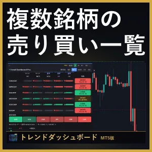 トレンドダッシュボードPRO【MT5版】マルチタイムフレーム通知パネル