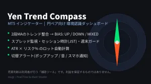 Yen Trend Compass ― 円ペア環境認識ダッシュボード（MT5インジケーター）