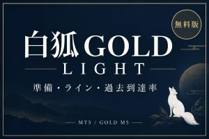 白狐GOLD LIGHT｜準備・価格ライン・過去到達率が見える無料MT5インジケーター