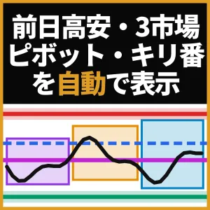 【MT5】トレード前の価格の地図｜前日/前週/前月高安・東京/ロンドン/NY市場高安・ピボット・キリ番を自動表示｜Smart Level Map