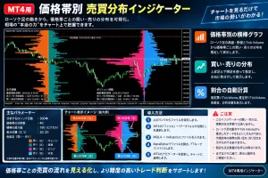 MT4 買い・売り分布分析インジケーター