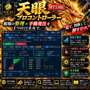 天眼（てんがん）プロコントローラー｜通貨強弱・注目ペア・資金管理を1画面で【MT5】