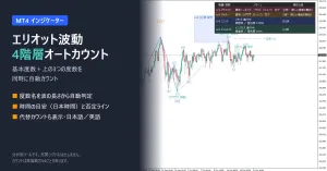 エリオット波動 4階層オートカウント（EW Auto Count）【MT4】