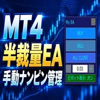 MT4　シンプル半裁量EA『my EA』（手動ナンピンの管理とPivot表示つき）