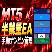 MT5　シンプル半裁量EA『my EA』（手動ナンピンの管理とPivot表示つき）