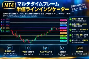 MT4マルチタイムフレーム半値ラインインジケーター