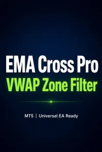 EMA Cross Pro – VWAP Zone Filter (MT5)