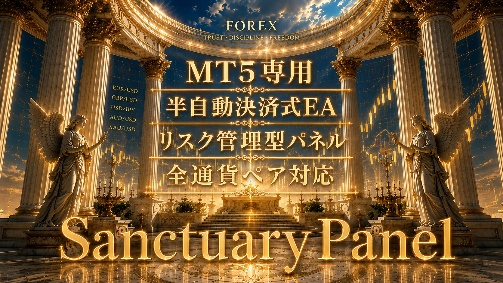 SanctuaryPanel ｜ MT5専用 半自動決済式EA リスク管理型パネル 全通貨ペア対応