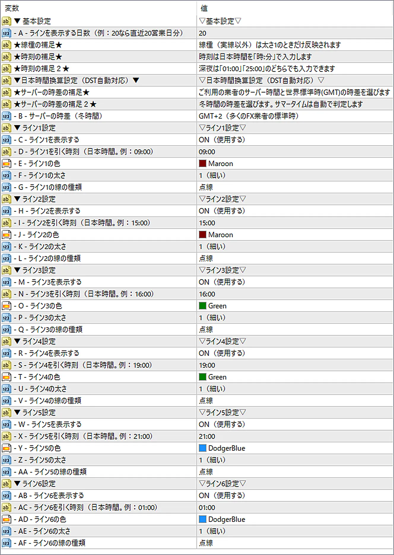 SL_ETLのパラメーター画面