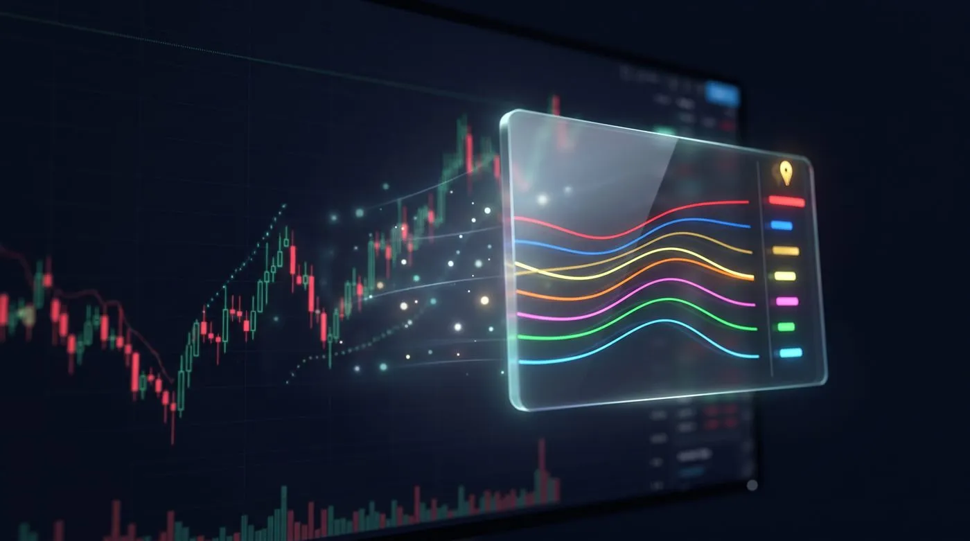 8通貨の強さを線で表示するイメージ