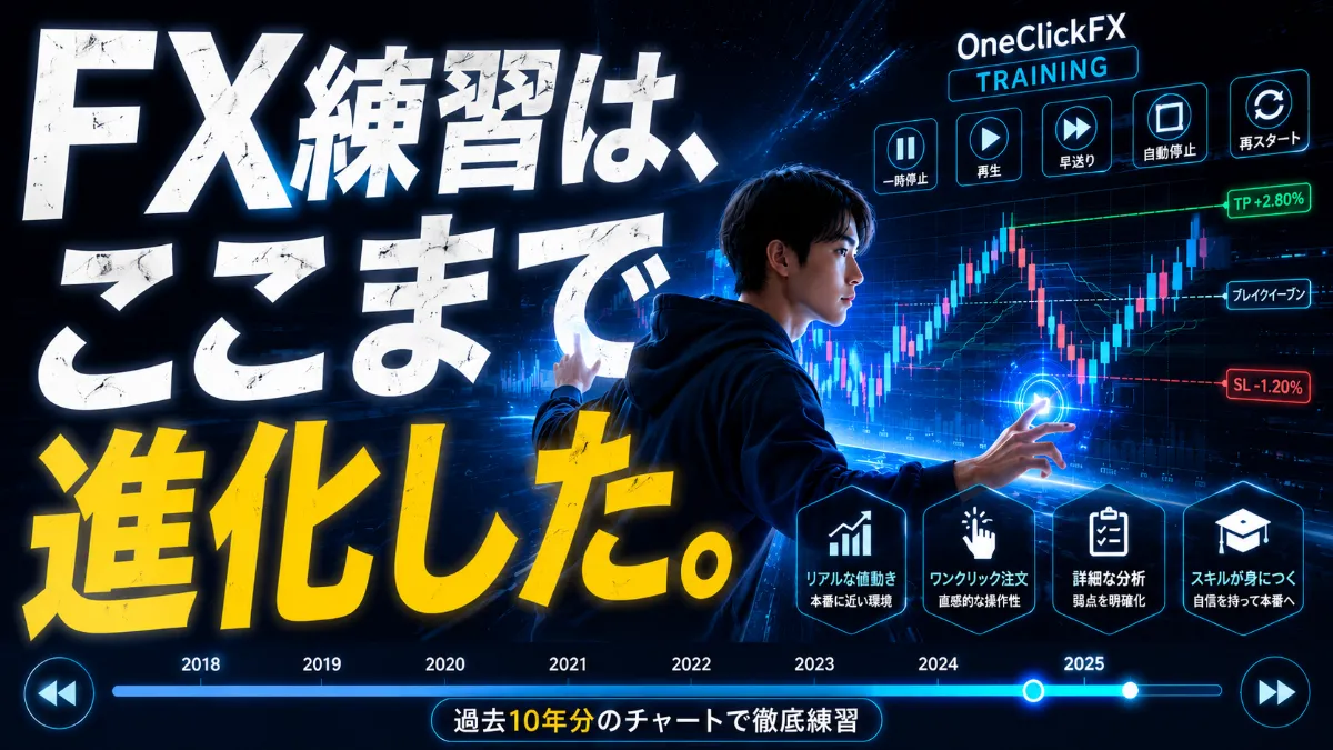 ワンクリックFXトレーニングMAX紹介動画ナレーション付き