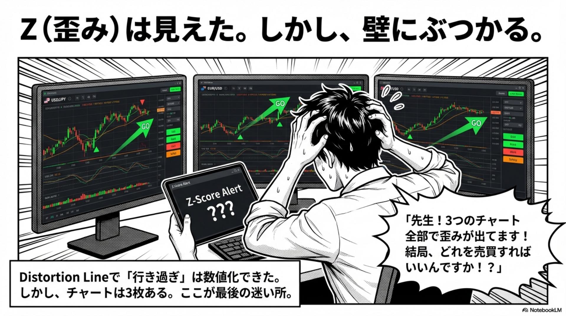 Zは見えた。でも壁にぶつかる