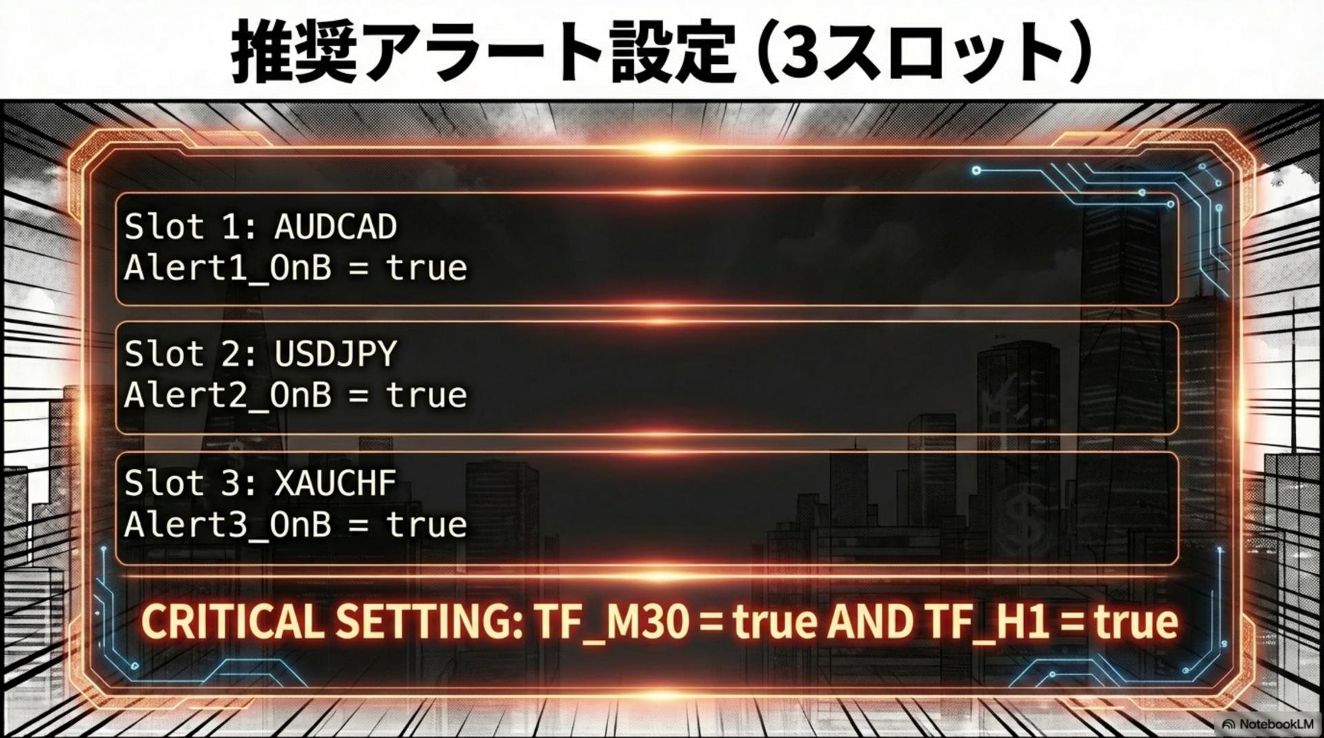 推奨アラート設定