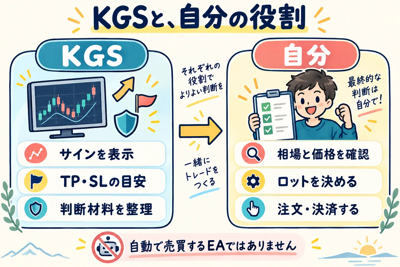 KGSが表示する情報と自分が判断すること