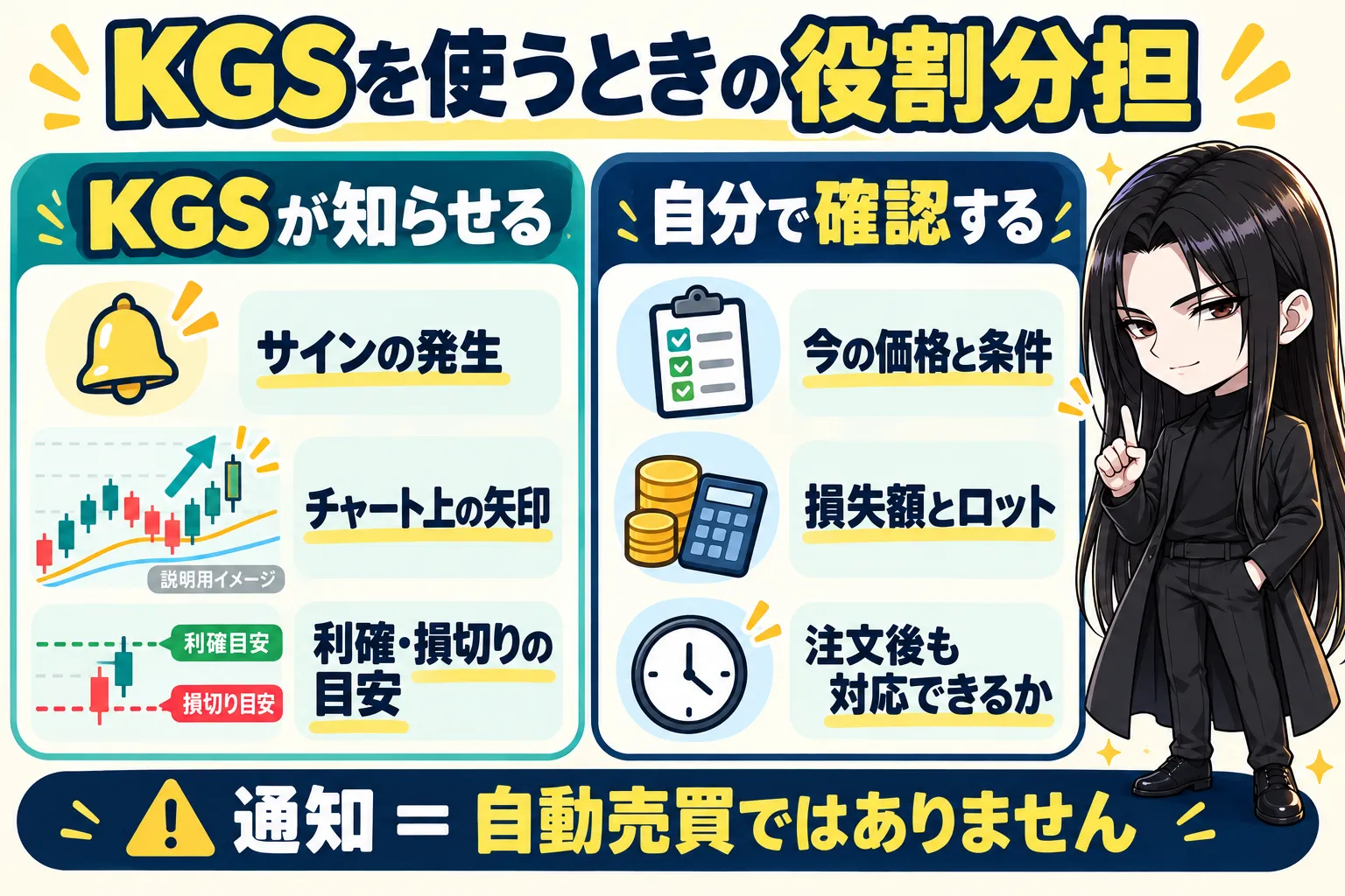 KGSが知らせることと自分で確認すること